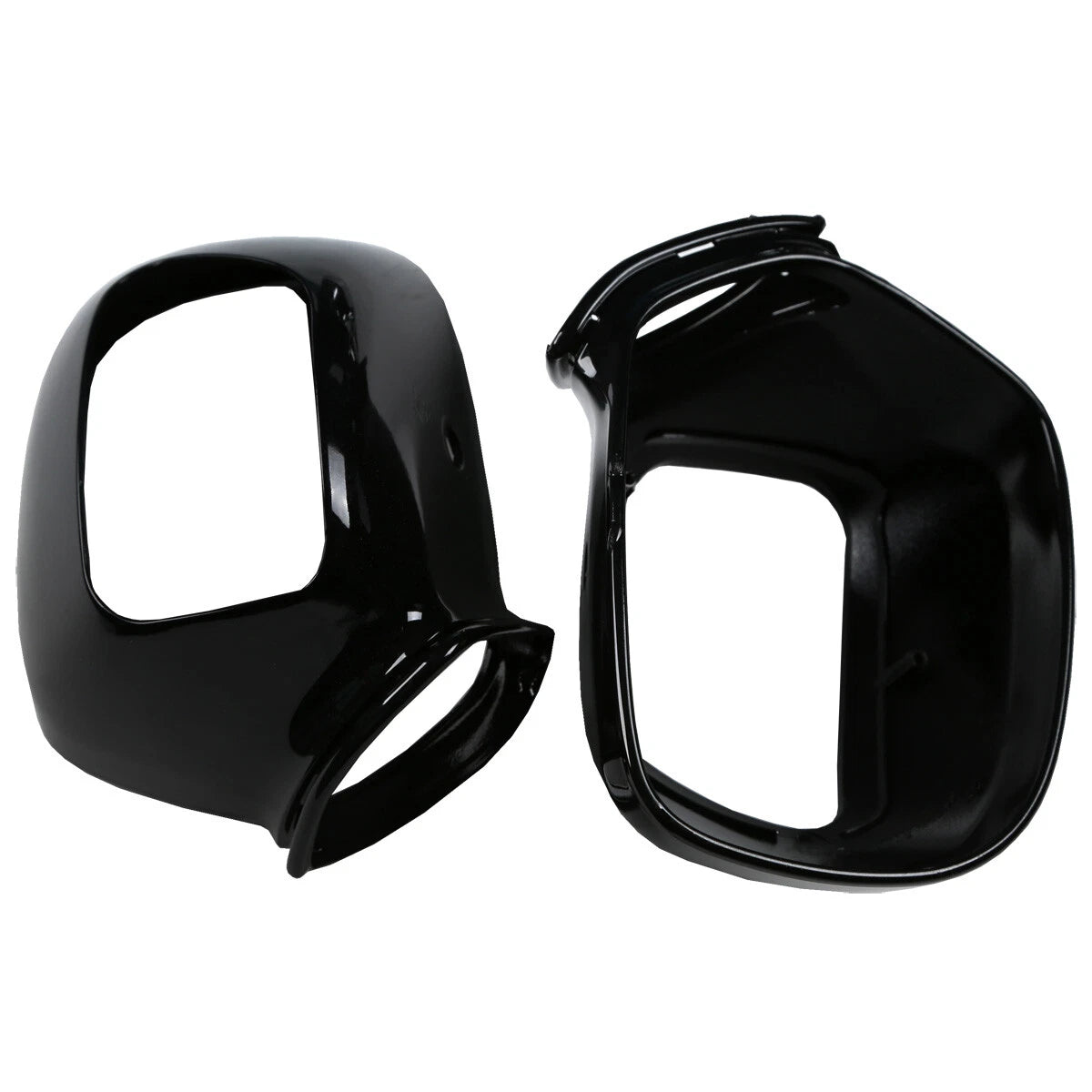 Black Rear View Mirror Case Covers for Honda Goldwing GL1800 (2001-2017)