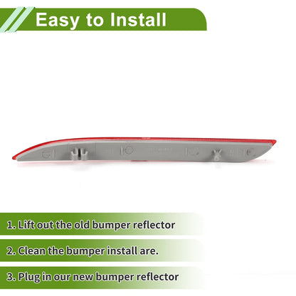 Bumper Reflector for Ford Mustang (2015-2017) Red 1 x Rear Right