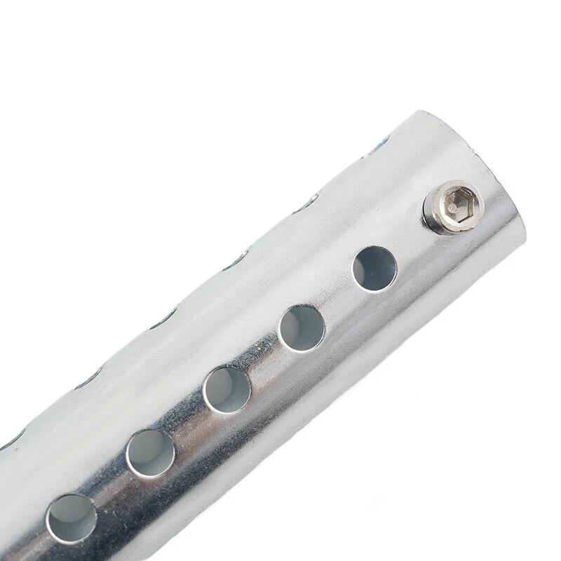 35mm Silver Universal Motorcycle Exhaust Can Silencer Muffler for Various Models