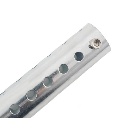35mm Silver Universal Motorcycle Exhaust Can Silencer Muffler for Various Models