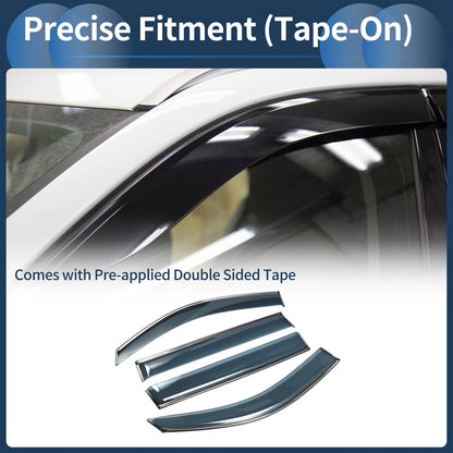 Window Deflectors 1 Set for Toyota Highlander (2008-2013)