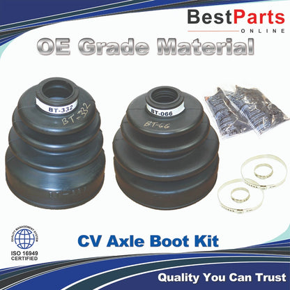 2 x CV Axle Boot Front Inner & Outer for Honda Accord (1990–1999)