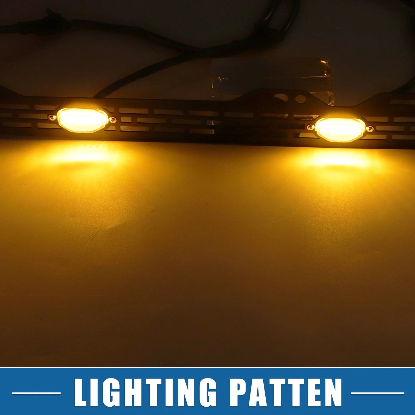 LED Grille Light with Bracket for Toyota Tundra (2014-2020) Amber Clear