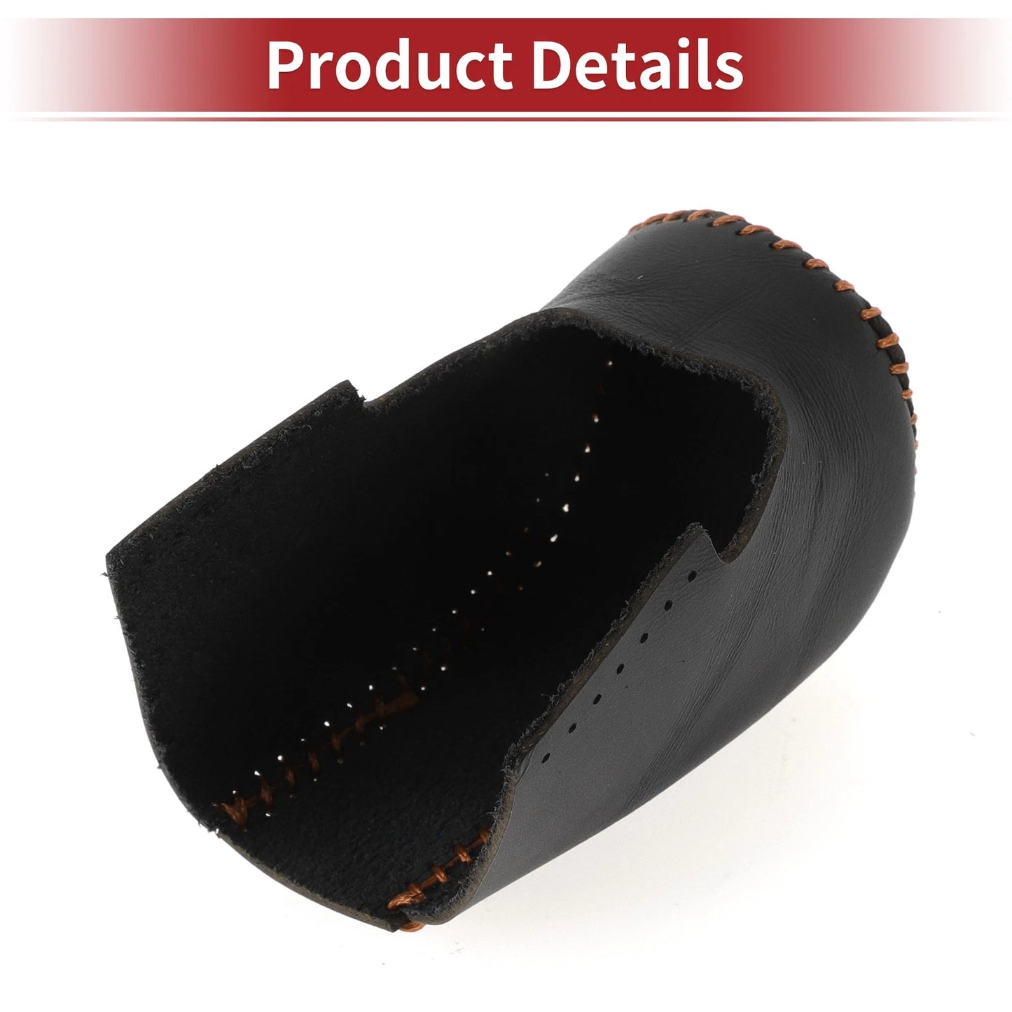 Car Gear Shift Knob Cover for Honda HR-V 2023-2024 Black Brown Faux Leather