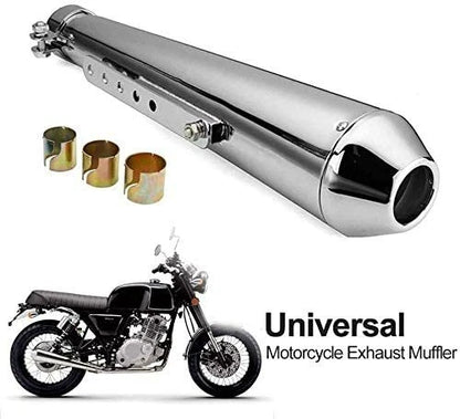 17.5" Short Exhaust Pipe Muffler Tail Pipe for Universal Motorcycle