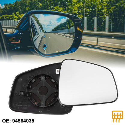 Rearview Right Side Heated Mirror Glass with Backing Plate for Chevrolet Trax