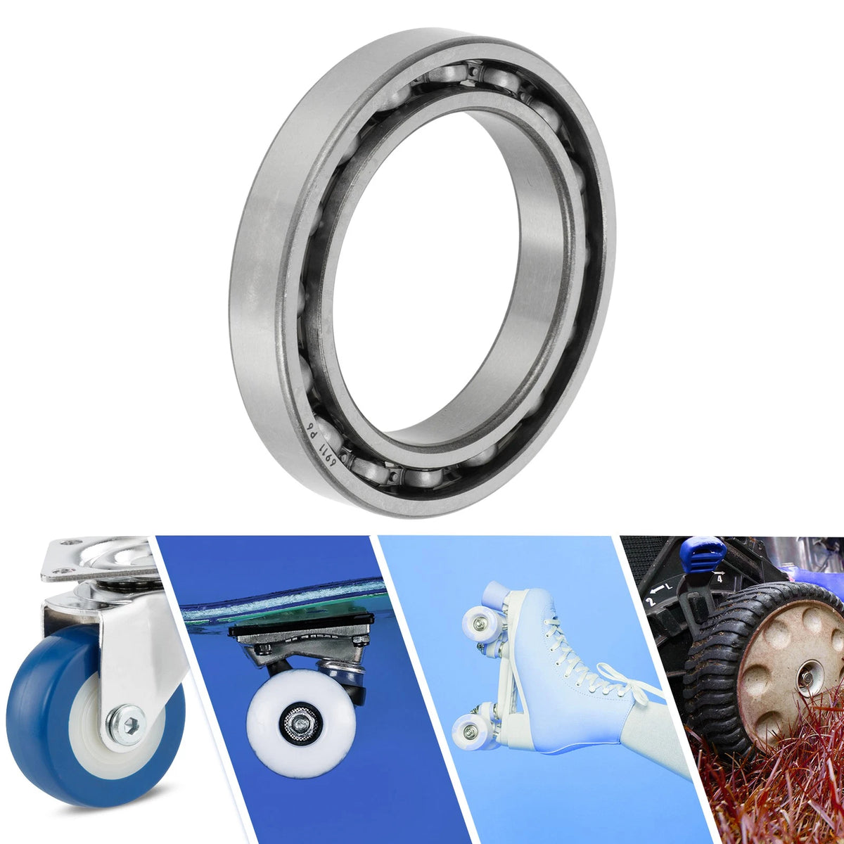 55x80x13mm Deep Groove Ball Bearings 1 Pc for Scooter Skateboard Wheel