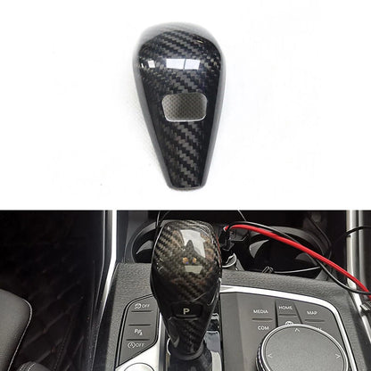 Real Carbon Fiber Gear Shift Head Cover Trim For BMW 3 Series G20 330i 340I M