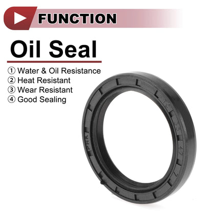 Rotary Shaft Seal Oil Seal 35x47x7mm Nitrile Black 5 Pcs for Make Model