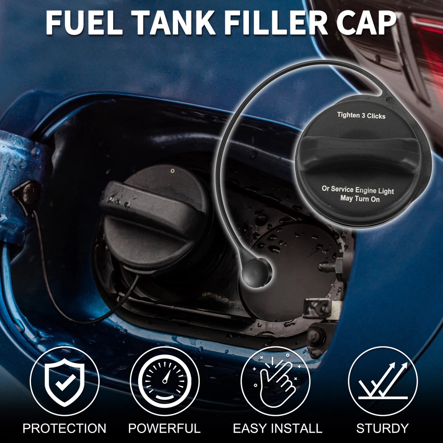 Gas Fuel Cap Fuel Filler Cap for Cadillac DTS (2010–2011)