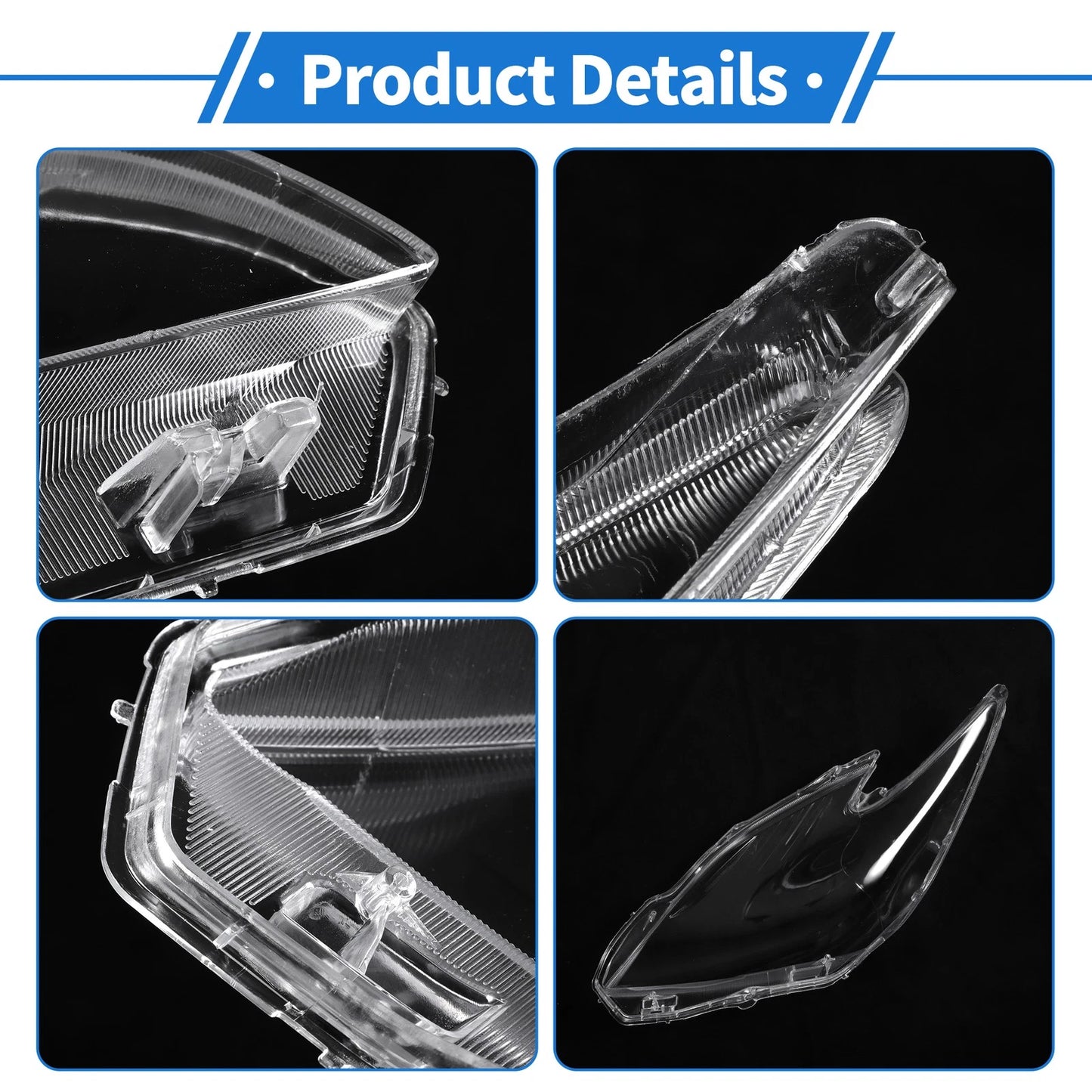 Car Front Right Headlight Lens Cover for Toyota Prius (2010-2012)