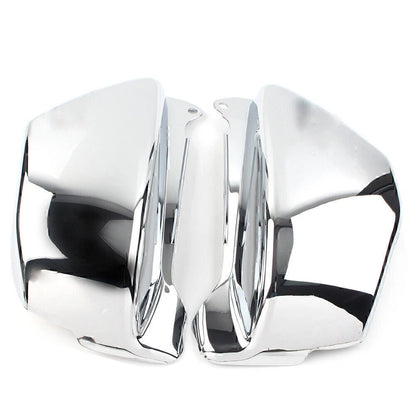 Pair Chrome Battery Side Fairing Covers for Honda Magna VF 750 (94-04)