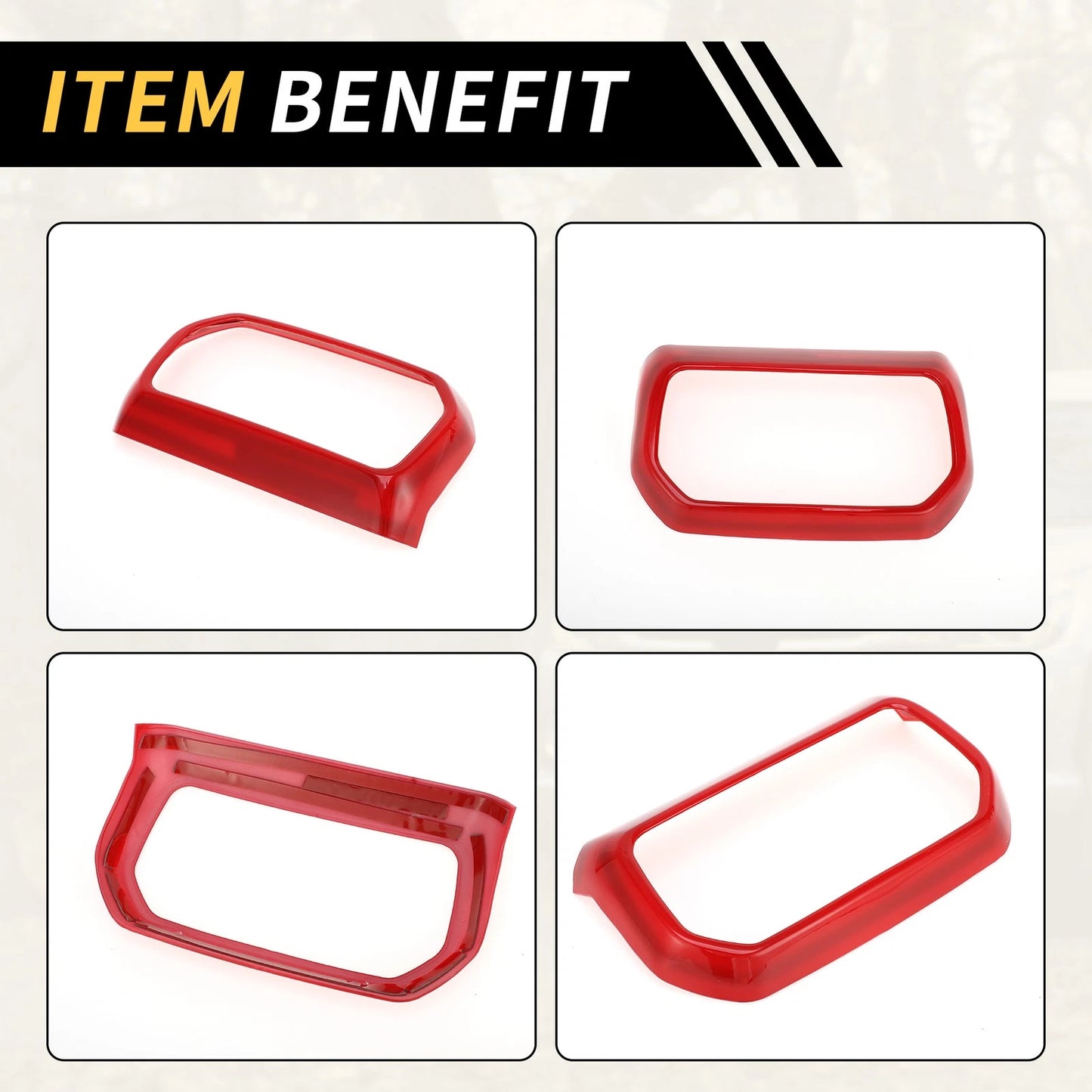 Rear Air Vent Armrest AC Outlet Panel Cover for Jeep Wrangler JL JLU (2018-2023)