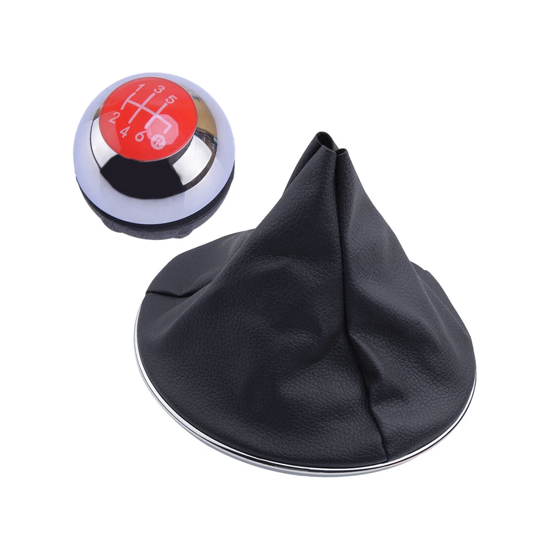 6-Speed Gear Shift Knob & Boot Cover for Fiat 500 (2012-2018)