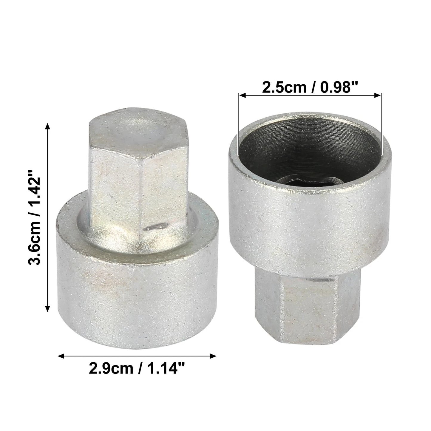 Wheel Lock Lug Nut Anti Theft Lug Nut Screw Removal Key for BMW 3/5/7 Series
