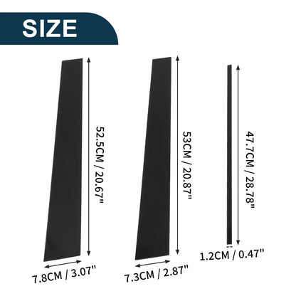 6 Pcs Door Pillar Window Trim for Toyota 4Runner (2003-2009) Black