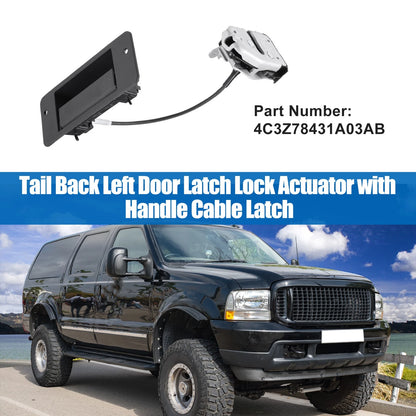 Car Rear Left Tailgate Lock Actuator & Handle for Ford Excursion (2000-2005)