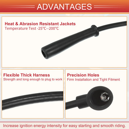 5 x Spark Plug Wire Ignition Coil Cables for Toyota 4Runner Pickup (1996-2002)