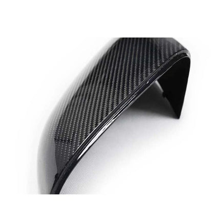 Real Carbon Fiber Side Mirror Shell Cover Replace For Jaguar XE XF XJ 2015-2018