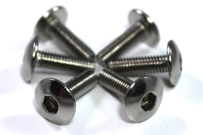 Bolts + Well Nut x6 Stainless Steel Rubber for Yamaha Wind Screen