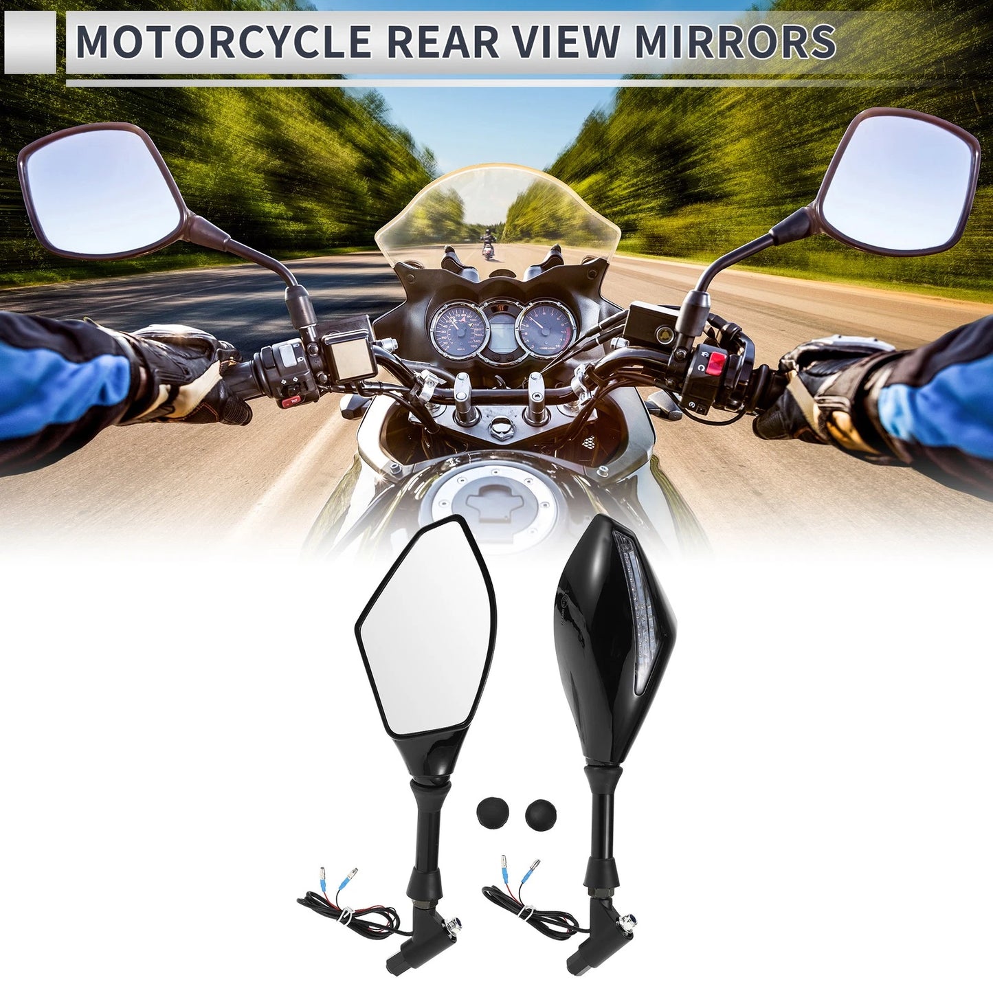 1 x Rear View Mirror for M10 Motorcycle