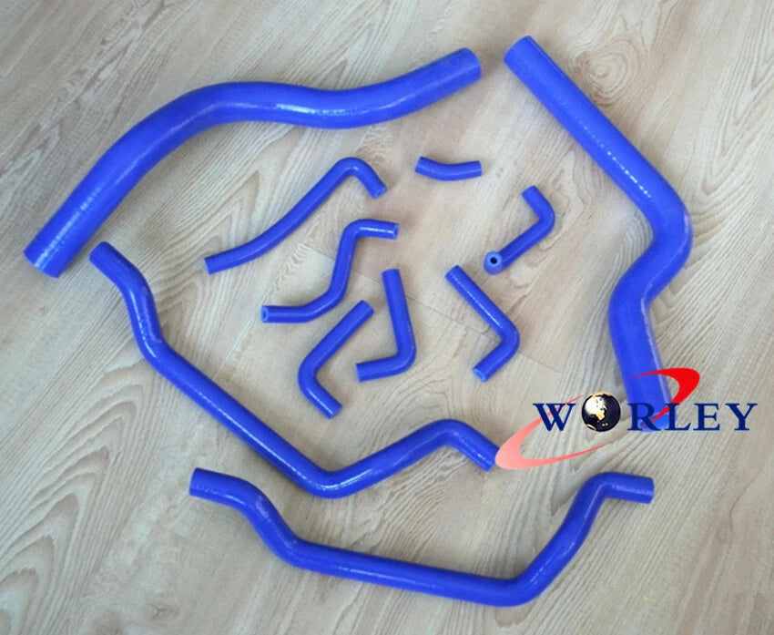 Silicone Radiator & Heater Hose for Mitsubishi Eclipse DSM 4G63T 1990-1994 Blue