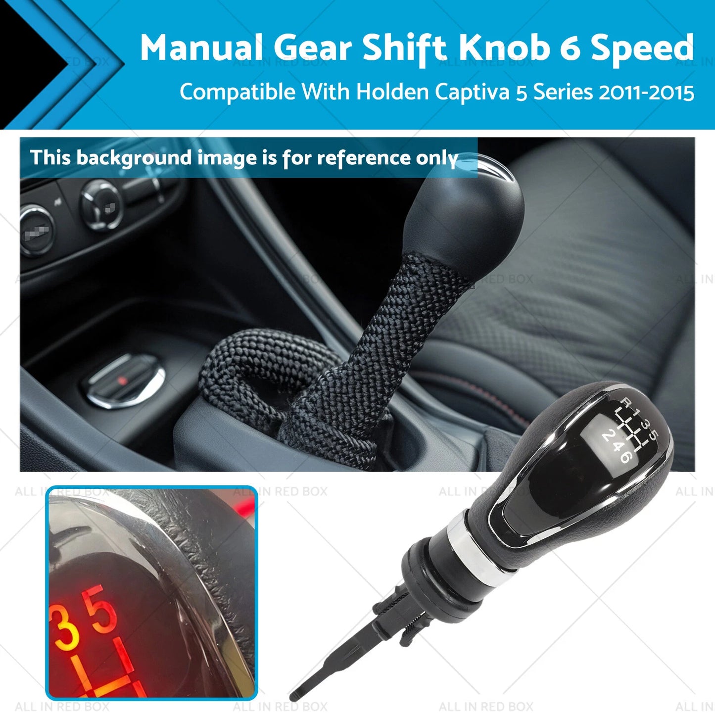 6 Speed Manual Gear Shift Knob for Holden Captiva 5 (2011-2015)