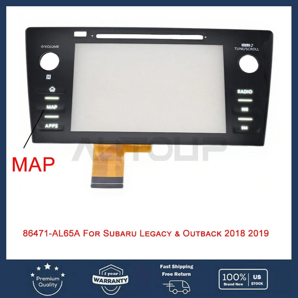 Radio Touch Screen Digitizer for Subaru Legacy Outback (2018–2019)