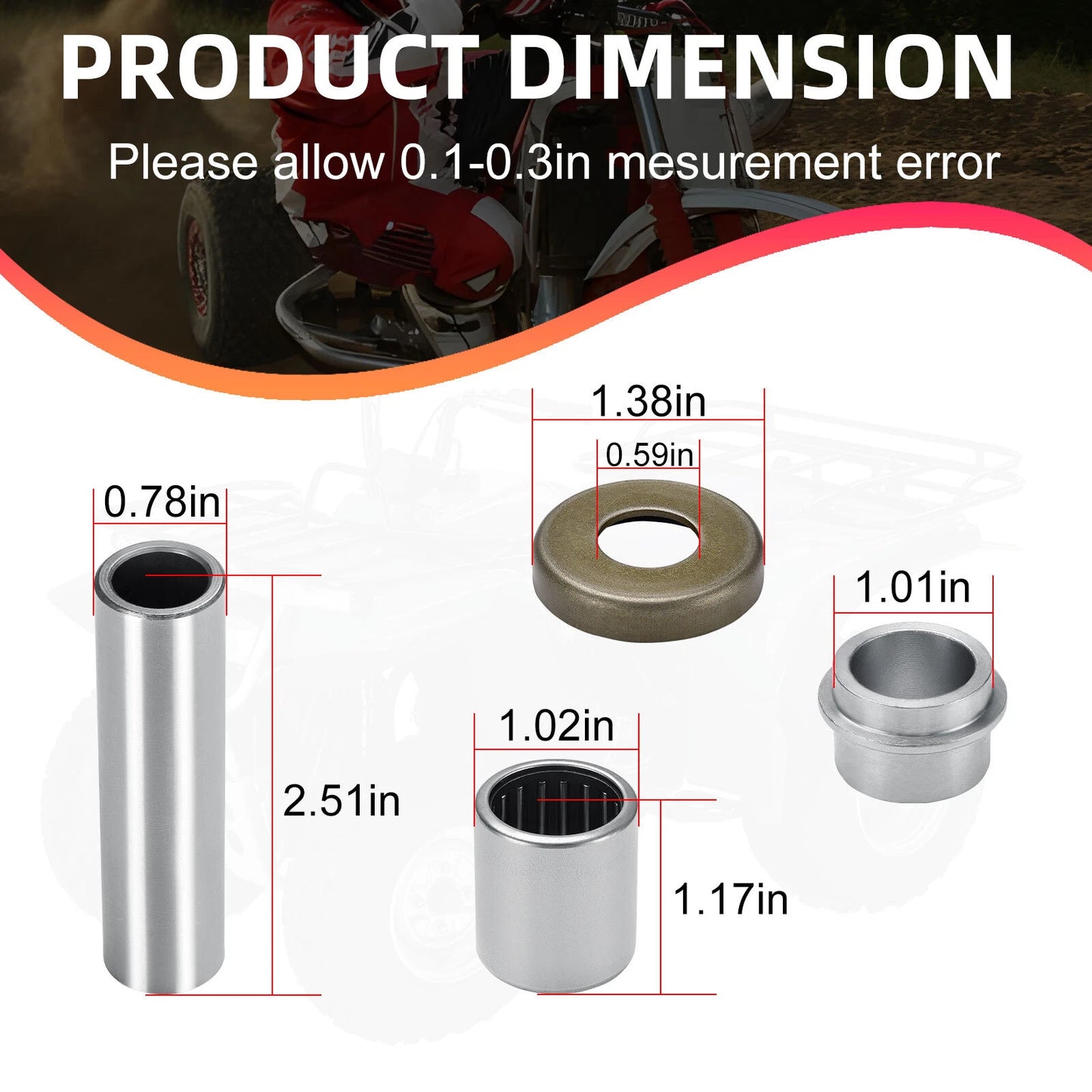 Swingarm Bearing Seal for Honda ATC250R / FourTrax 250 TRX250R (1985–1987)