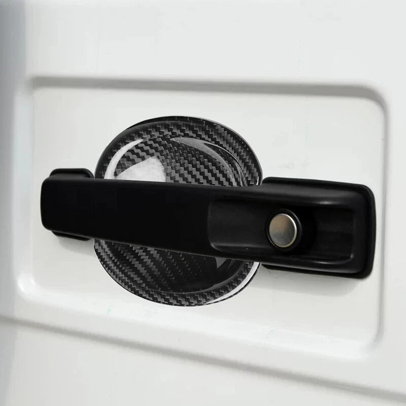 4pcs Real Carbon Fiber Door Bowl Cover Trim Fit For Benz G500 G350 2010-2018