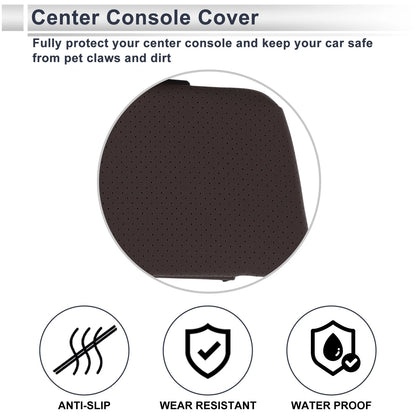 Center Console Cover with Storage Bag for BMW X5 (2019-2024) Dark Brown