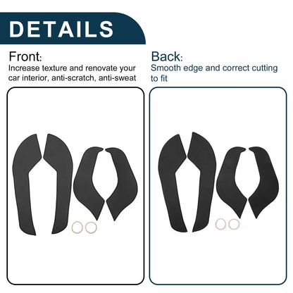 Black Anti Kick Pad Sticker Protector for Mitsubishi ASX (2013-2015)