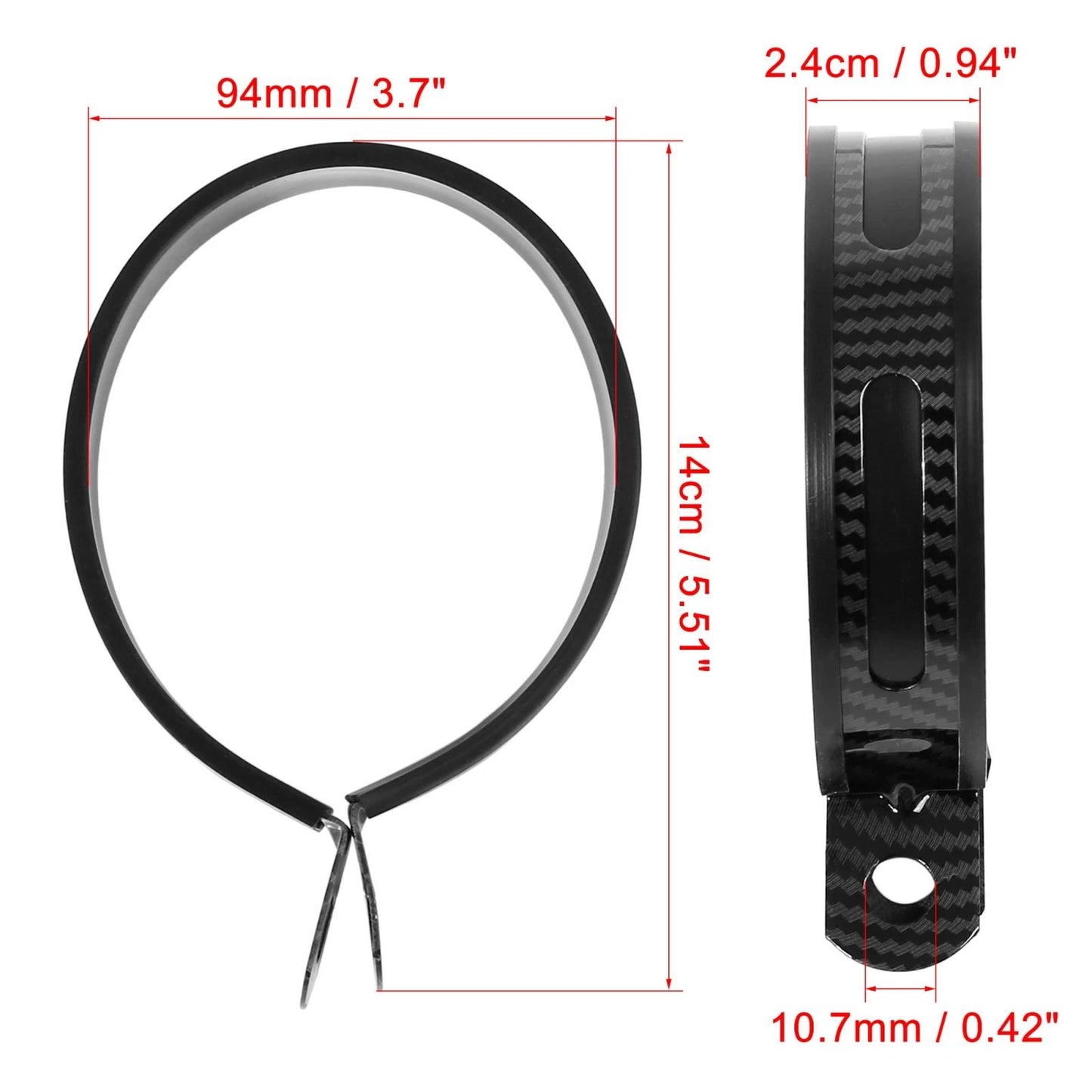 Clamp / 3.7inch / Exhaust Band Joint Sleeve Stainless Steel for Motorcycle