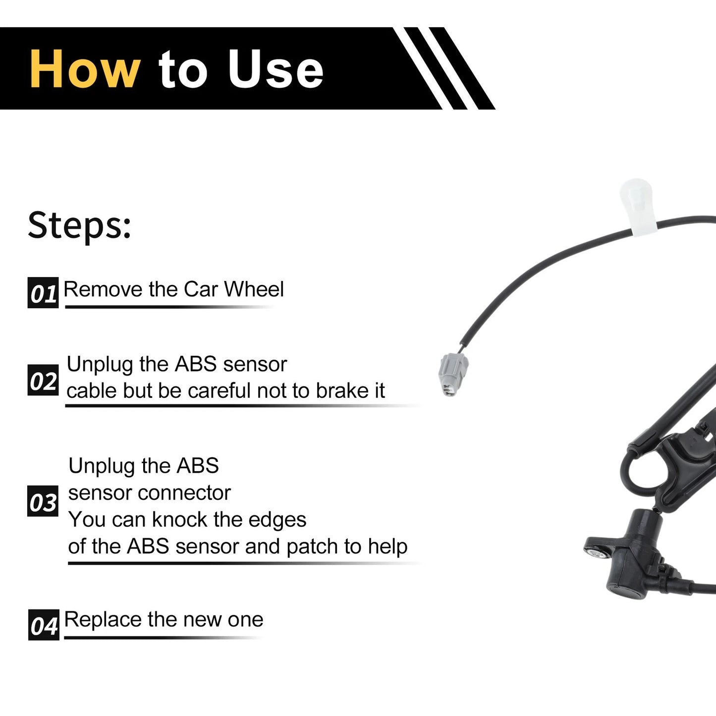 ABS Wheel Speed Sensor for Toyota Hilux Front Left (2005-2015)