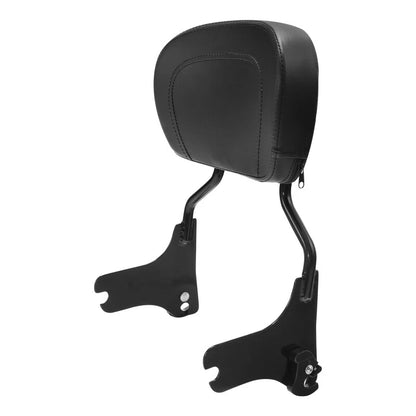 Black Passenger Backrest Pad for Harley Road King, Glide (1997-2008)