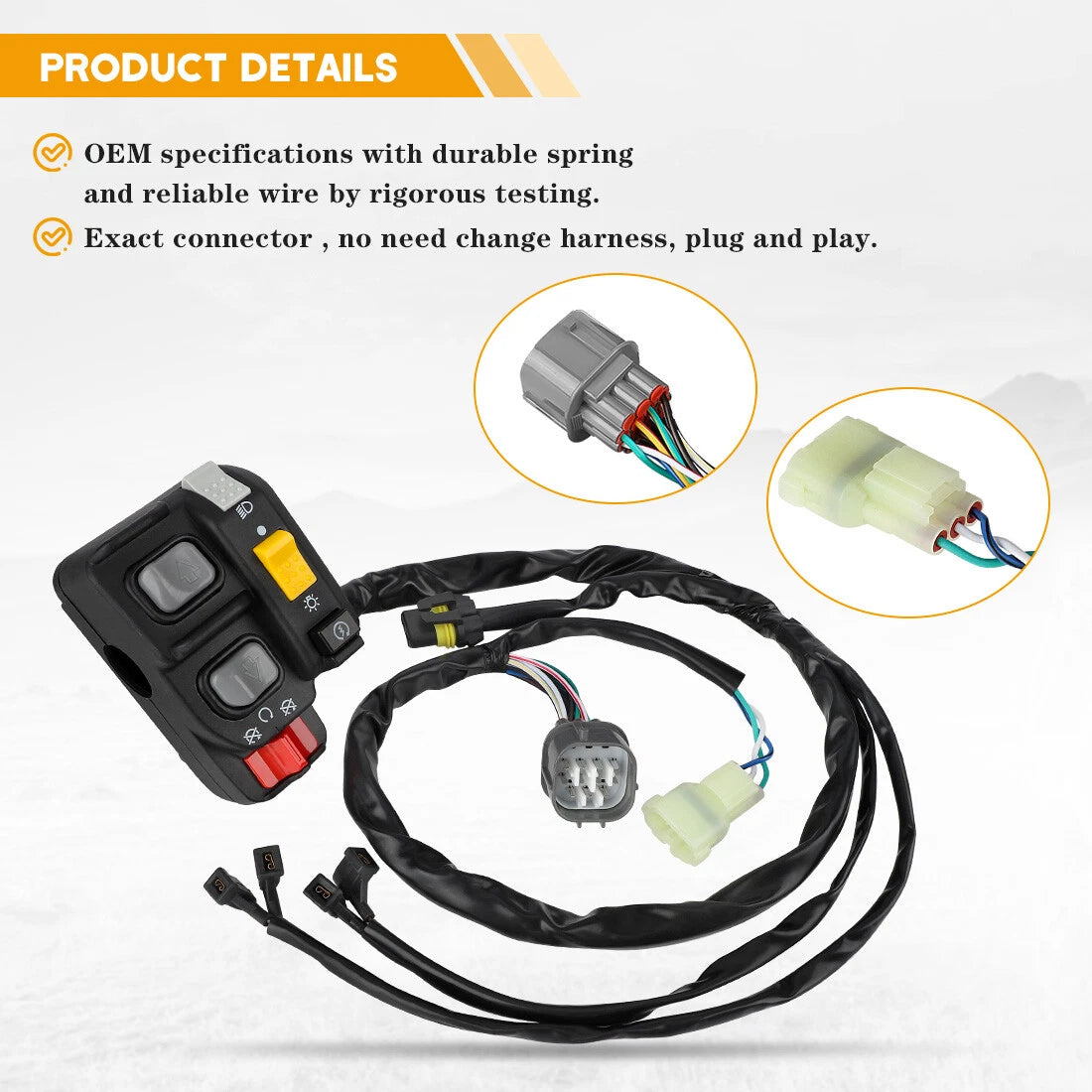 Handlebar Switch Electric Start/Stop Headlight for Honda Foreman 500 (2014–2019)