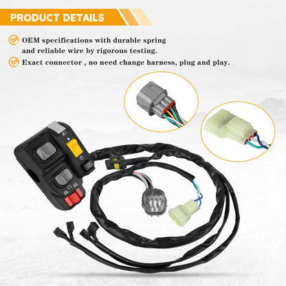 Handlebar Switch Electric Start/Stop Headlight for Honda Foreman 500 (2014–2019)