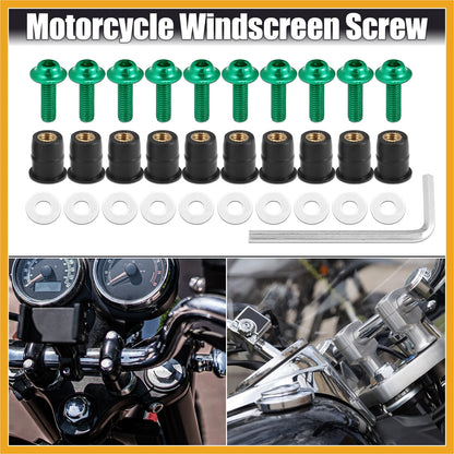 Screws / 10 x M5 Windscreen Screws for Fairing Motorcycles