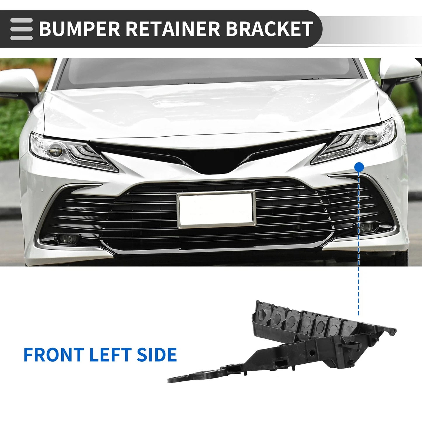 Left Front Bumper Retainer Bracket for Nissan Altima Sedan (2013-2018)