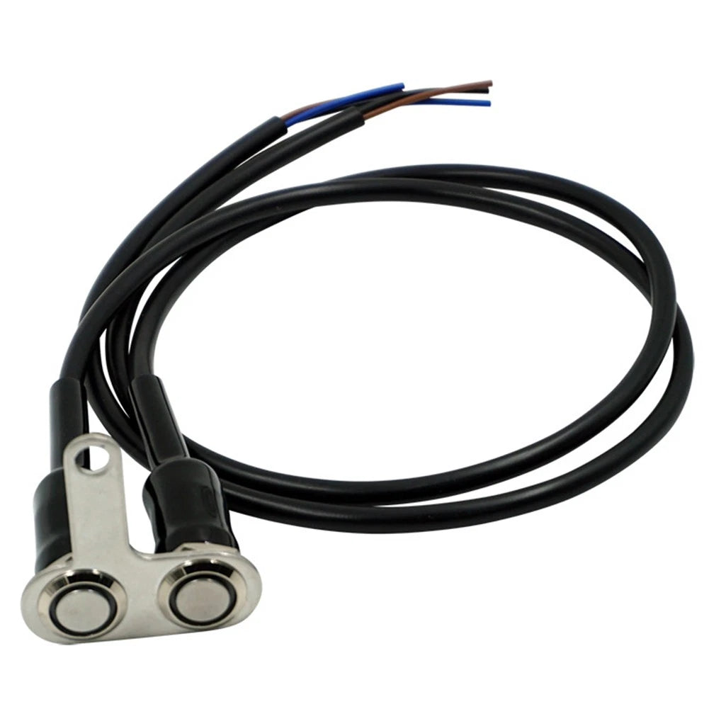 LED Switch Handlebar Adjustable Mount for Universal Motorcycles - Waterproof RED