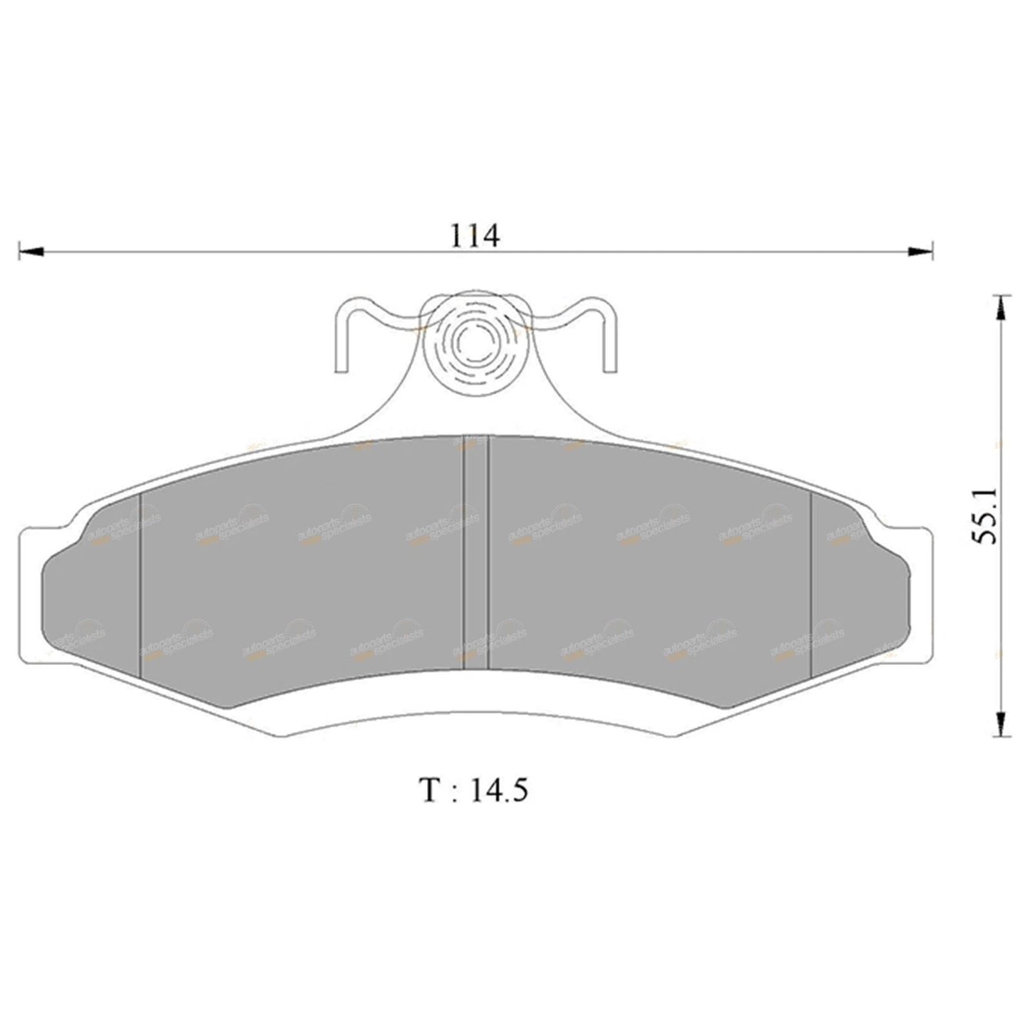 Rear Brake Pads Set for Mitsubishi Magna TE TF TH TJ TL TR TS TW (1991-2005)