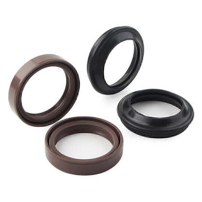 4 Pcs Brown Front Fork Damper Seal for Motorcycle