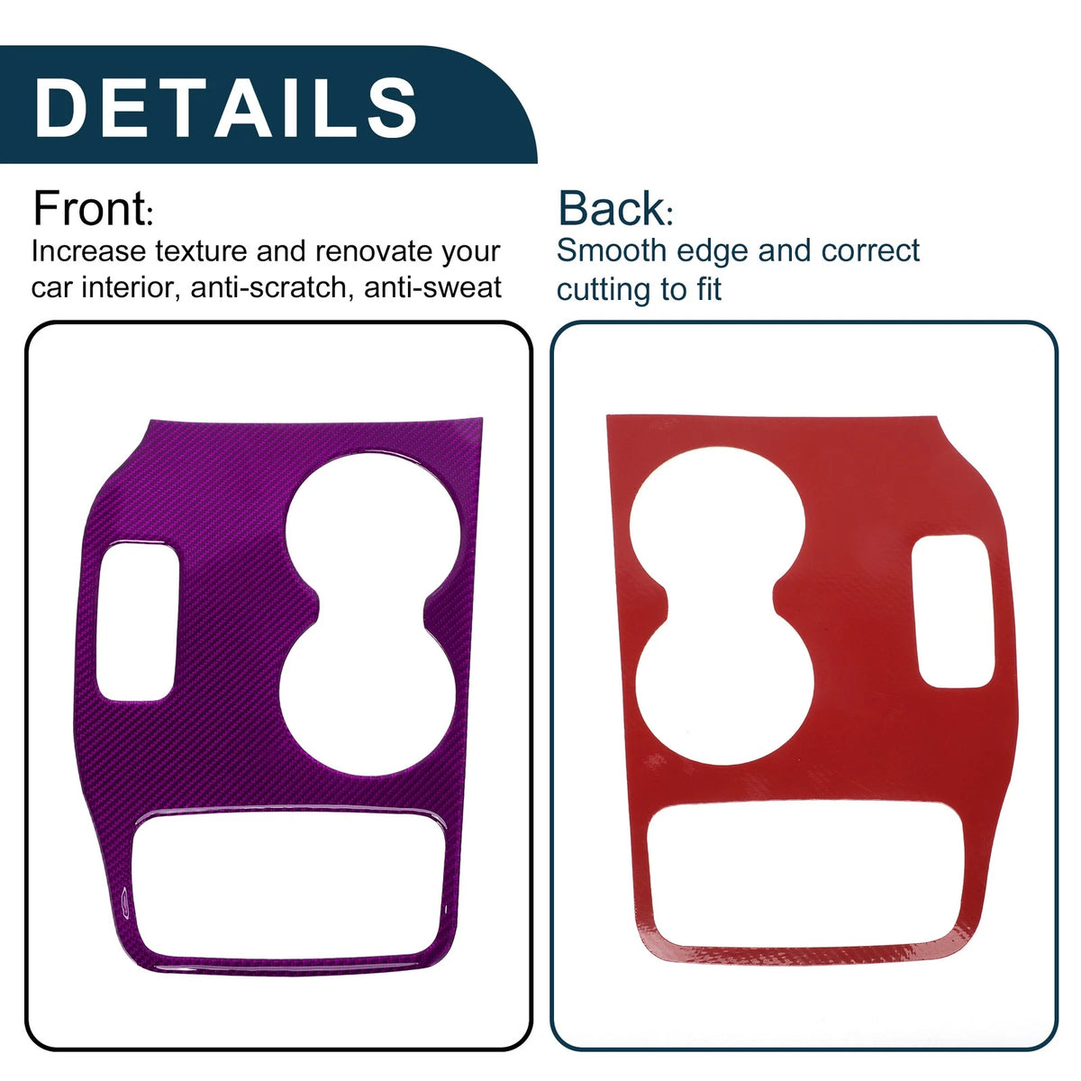 ABS Gear Shift Knob Cover for Jeep Grand Cherokee 2014-2015 - Purple