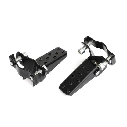Black Motorcycle Passenger Rear Footrest Pegs for Universal (2015-2023)