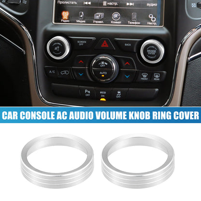 Console Audio Volume Knob Covers for Jeep Grand Cherokee (2014-2020)