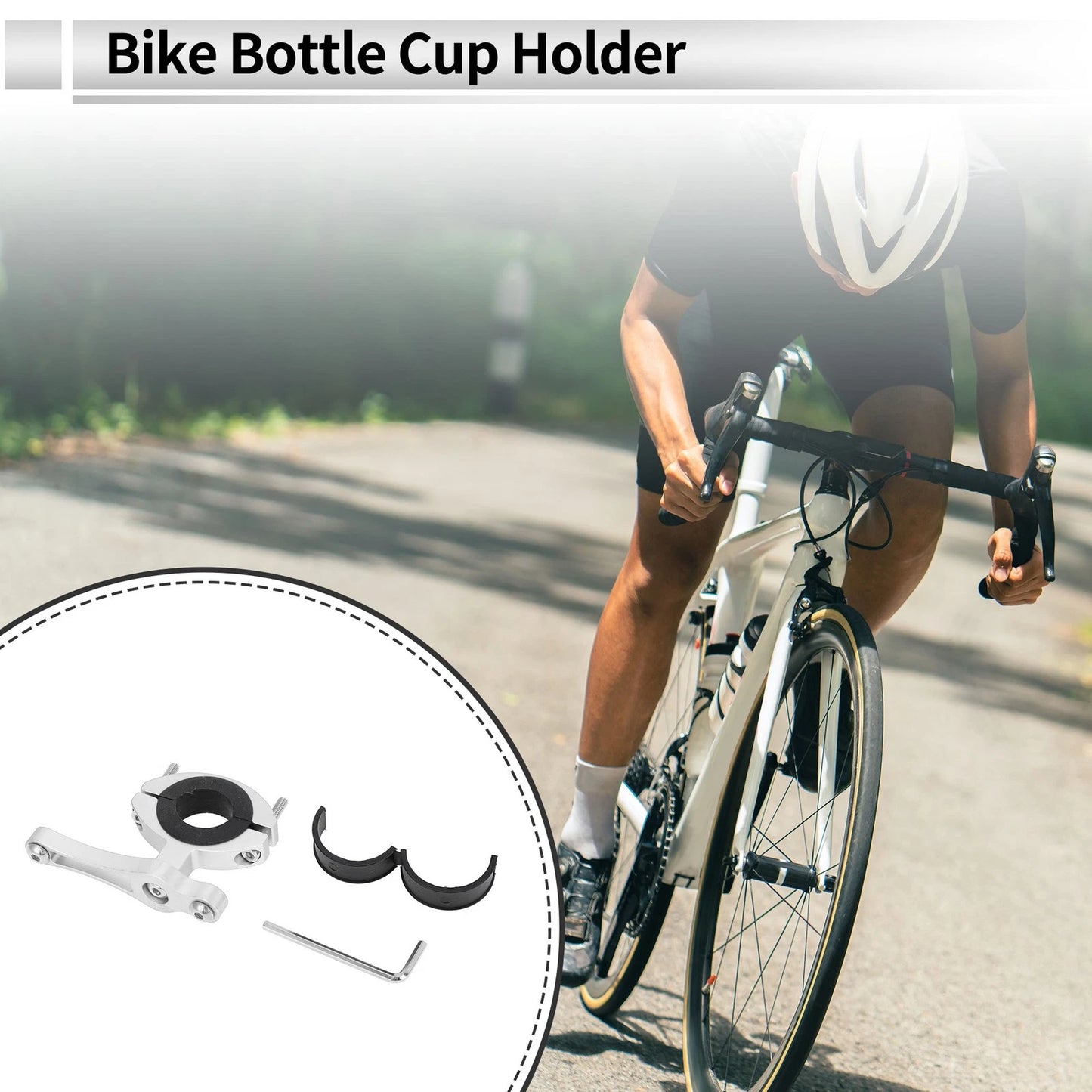 Water Bottle Cup Holder Aluminum Alloy Universal for Motor Bike Bicycle