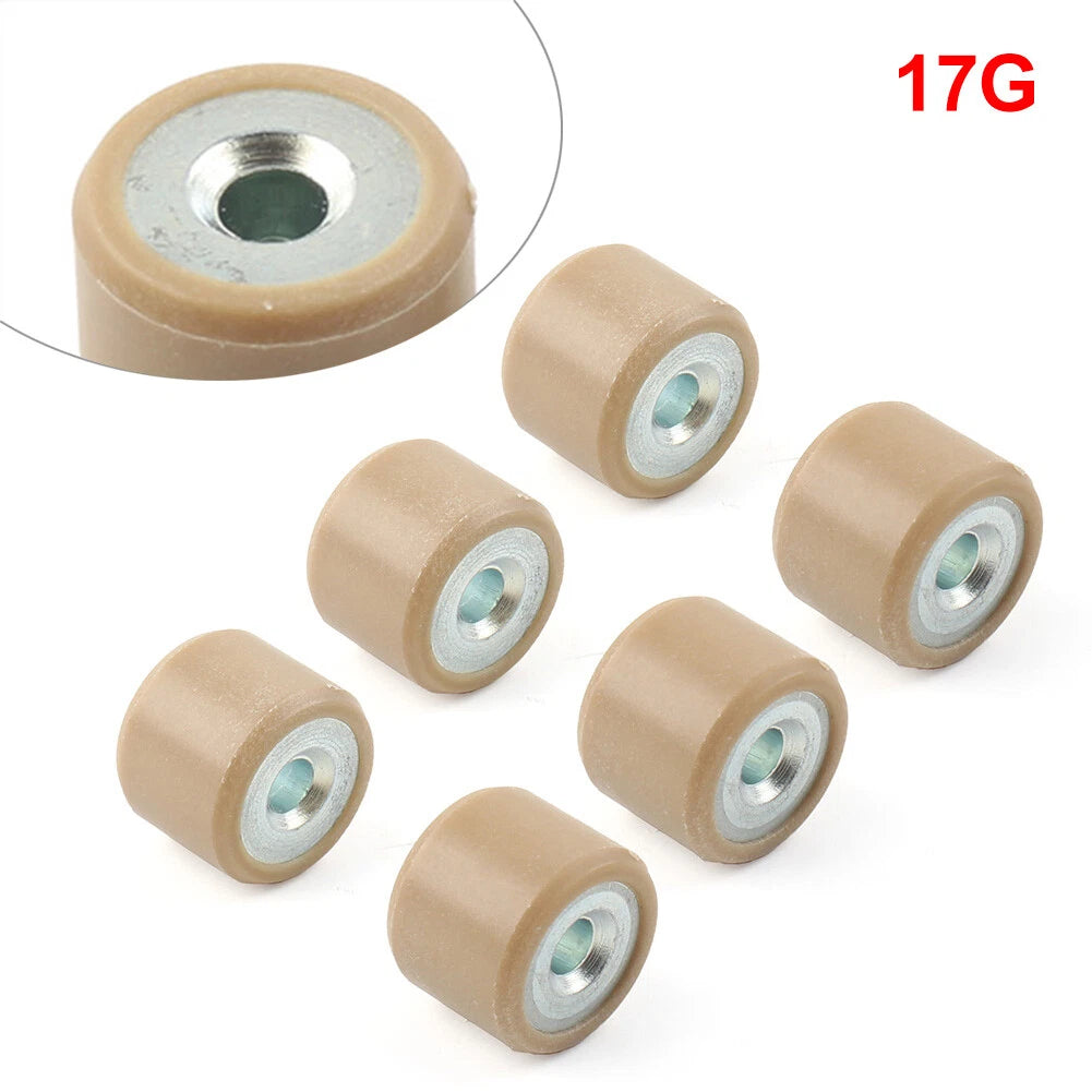 6 x 17g Variator Rollers for GY6 125 150cc Scooter Engines