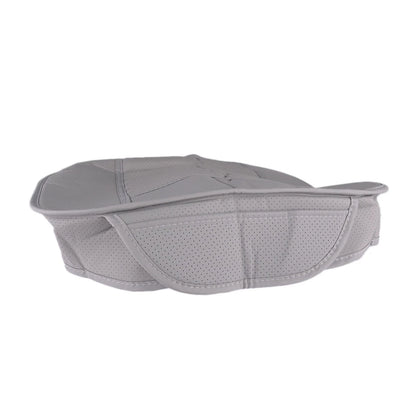 Front Seat Cover Full Surround Cushion Mat Pad for Auto Car PU-Leather Grey
