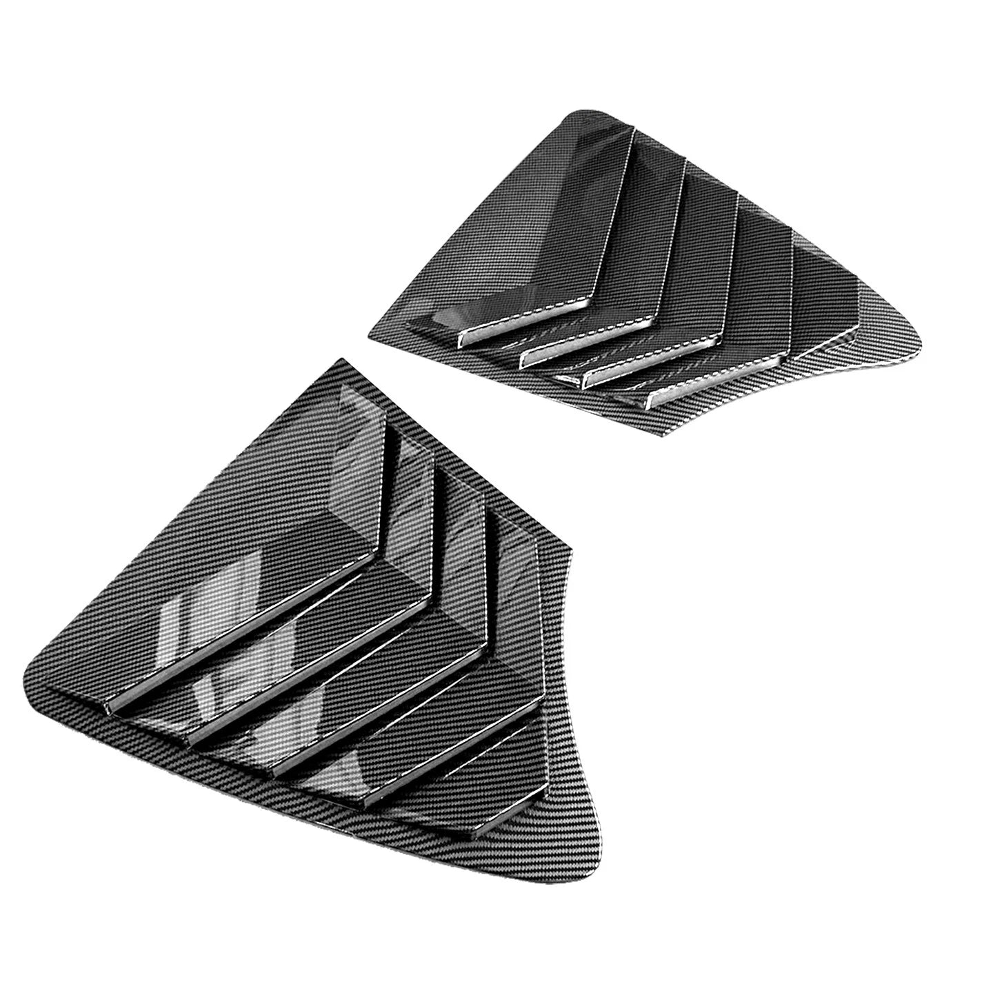 Carbon Fiber Look Side Window Louver Cover Trim for Infiniti Q50 (2014–2023)