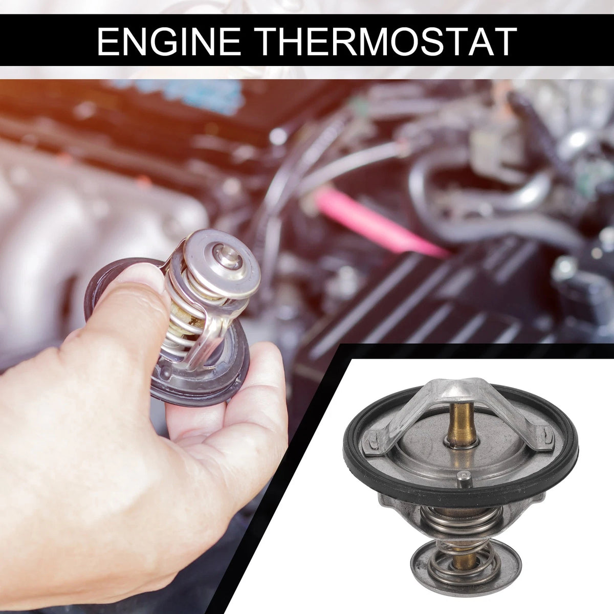 Engine Coolant Thermostat for Peugeot 205 (1992-1998) - Silver Tone 1 Pcs